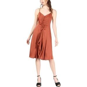 Bar III Henna‎ Tattoo Ruffled A Line Shift Dress